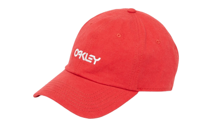 6-Panel Washed Cotton Strapback Hat "Red Line" 912029 465 OAKLEY