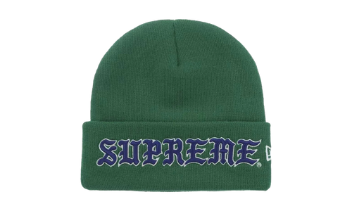 New Era Old English Beanie "Green" SU27210