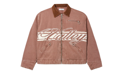 Cursive Trucker Jacket "Brown" VAL122