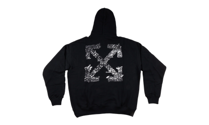 PAINT SPLATTER ARROW DIAG FRENCH TERRY HOODIE "Black" 44OWOS26K062 001