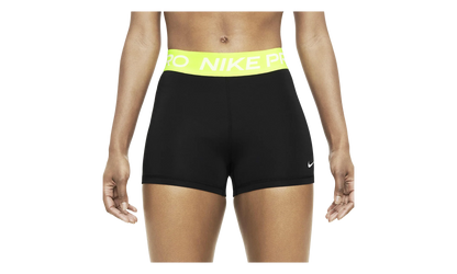 Pro 3" Shorts WMNS "Black / Volt" CZ9857 013