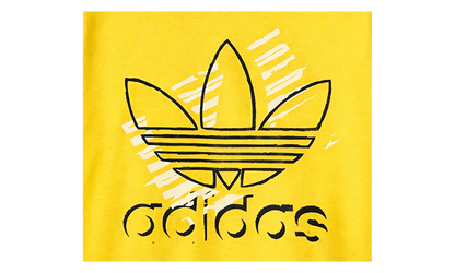 Originals Trefoil Art T-Shirt GS "Yellow" DY5856
