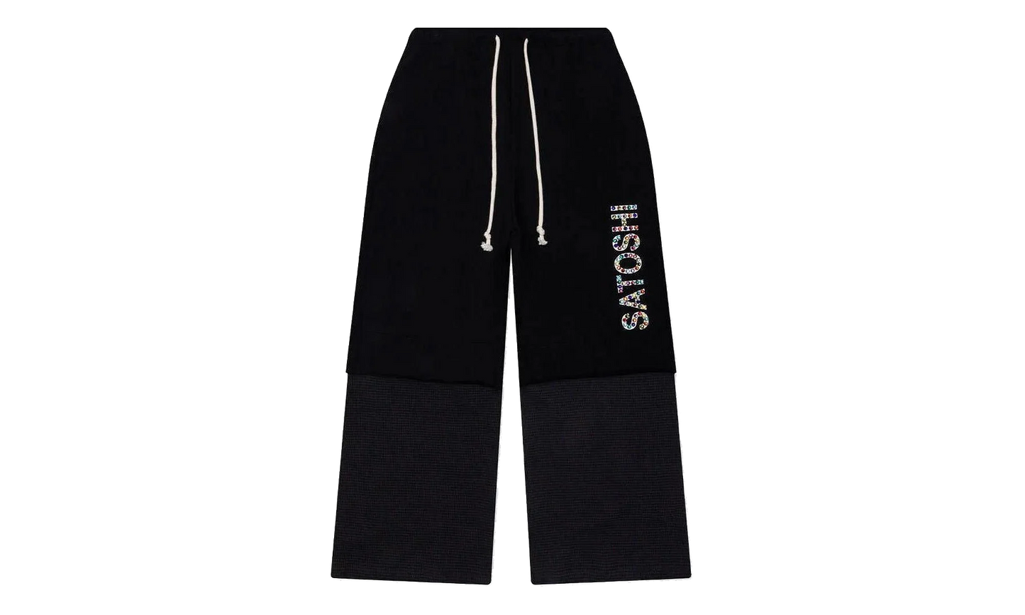 Double Layer Studded Sweats Black "Black" FW24SWP001
