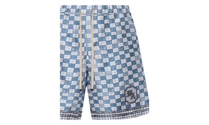 MA Checkered Shorts "Steel" AMBMSO1037 396