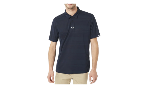 Aero Stripe Jacquard Polo Shirt "Fathom" 434034 6AC
