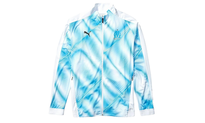 Olympique de Marseille Stadium Jacket "Puma White / Bleu Azur" 755872 01
