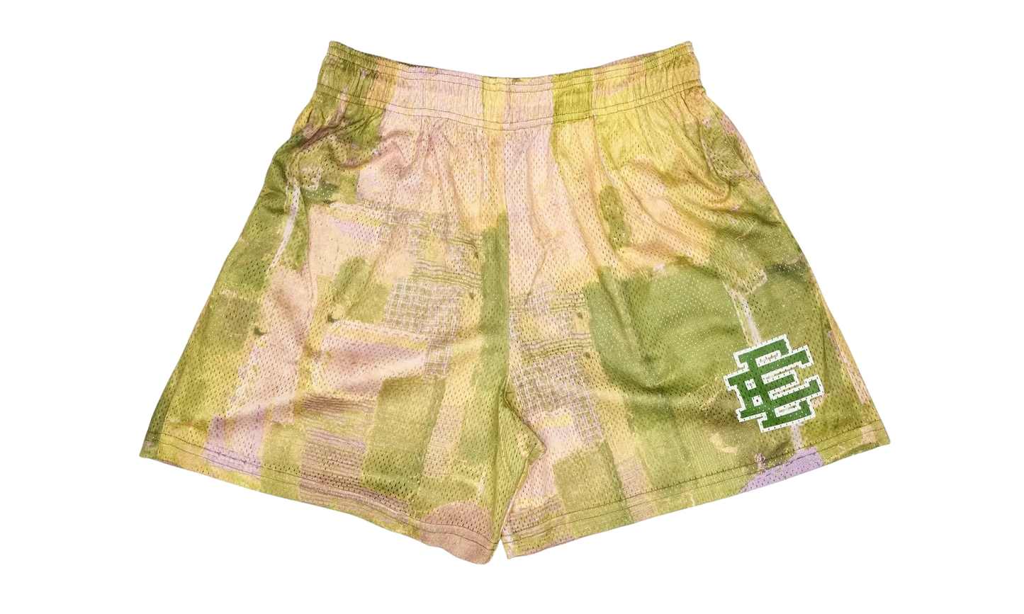 EE Basic Shorts "Yellow Boro Patchwork" EE146
