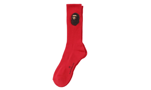 Ape Head Socks "Red" 001SOL301001MRED