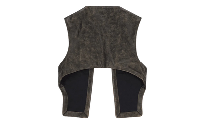 Jordan x J Balvin Leather Vest "Brown / Black" FJ6133 010