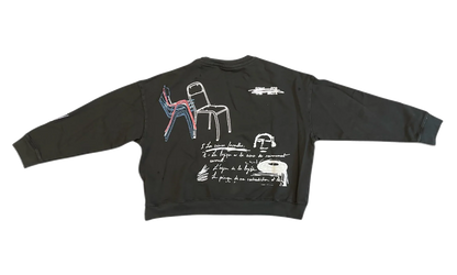 Peaking Kid Relaxed Pullover "French Terry - Overdye Black" 261 MJP029P5 TERYBLK
