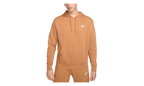 Sportswear Club Fleece Embroidered Hoodie "Flax / Flax / White" BV2654 224