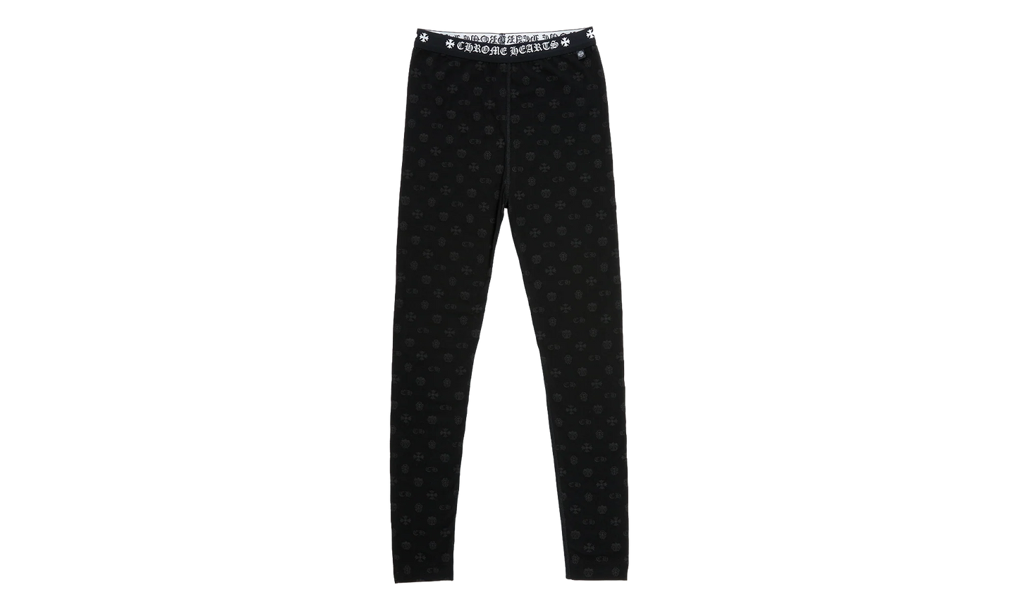 Logo Leggings "Black W/ Grey Motif" CHRM1075