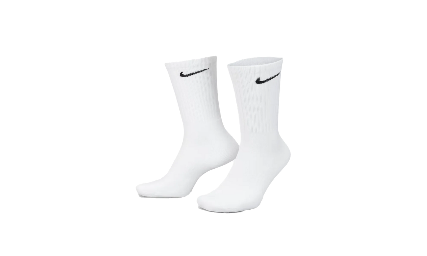 Everyday Cushioned Training Crew Socks (6 Pairs) "White / Black" SX7666 100