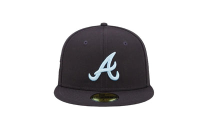 59Fifty MLB Atlanta Braves Cloud Under Fitted Hat "Navy" 60243787