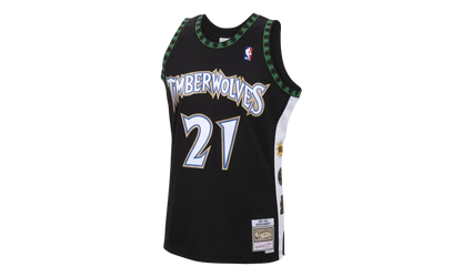 NBA Kevin Garnett Swingman Jersey "1995 Minnesota Timberwolves - Black" SMJYCP20029 MTIBLCK95KGA