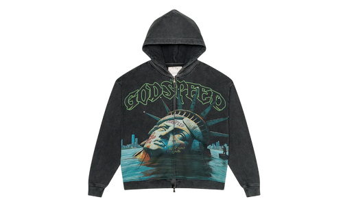 Sunken Liberty Zip-up Hoodie "Black" GS170