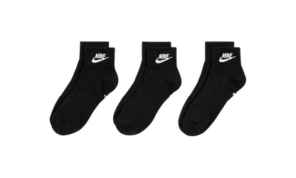 Everyday Essential Ankle Socks (3 Pairs) "White / Black" DX5074 010