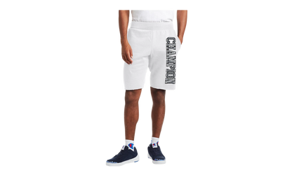 C-Life 10" Reverse Weave Cutoff 3-D Logo Shorts "White" 89597 586528 100
