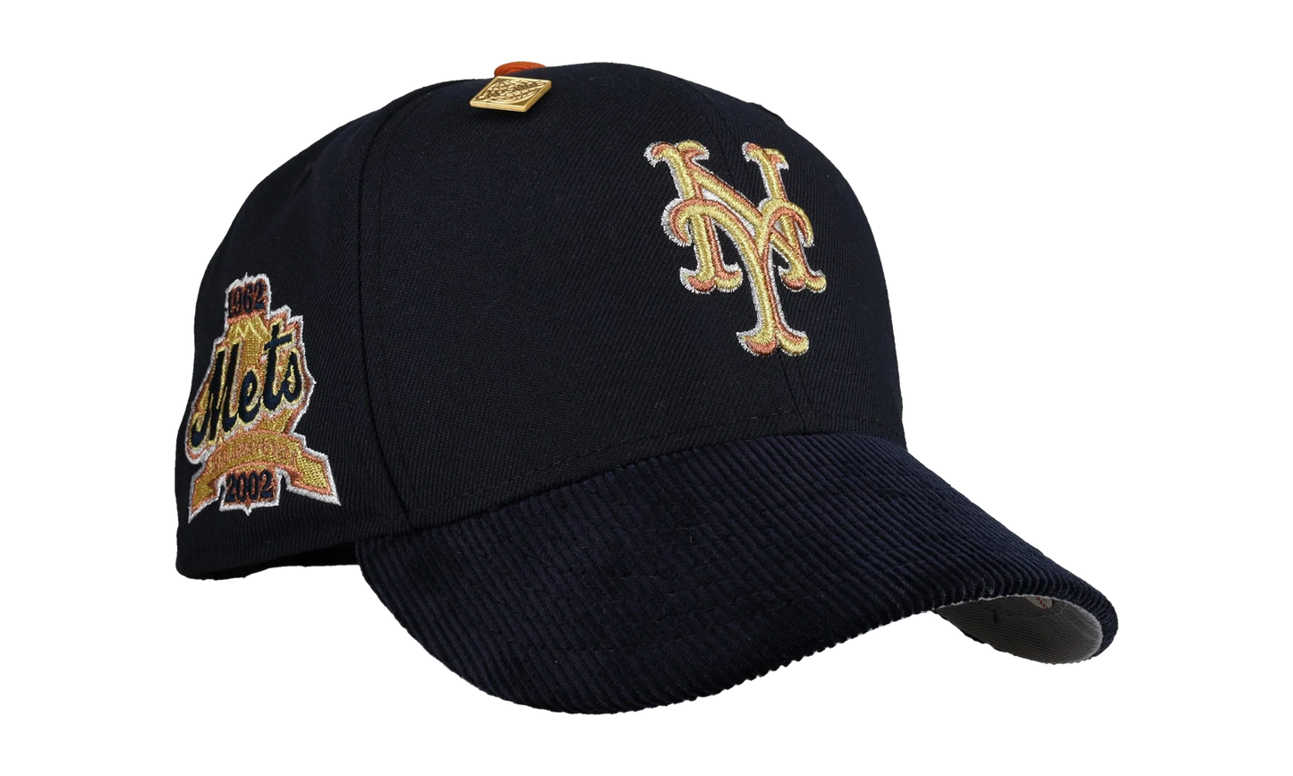 59FIFTY New York Mets 40th Anniversary Fitted Hat "Black / Navy Corduroy" NE415
