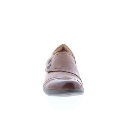 Aetrex Karina DM502 Womens Brown Wide Loafer Flats Shoes