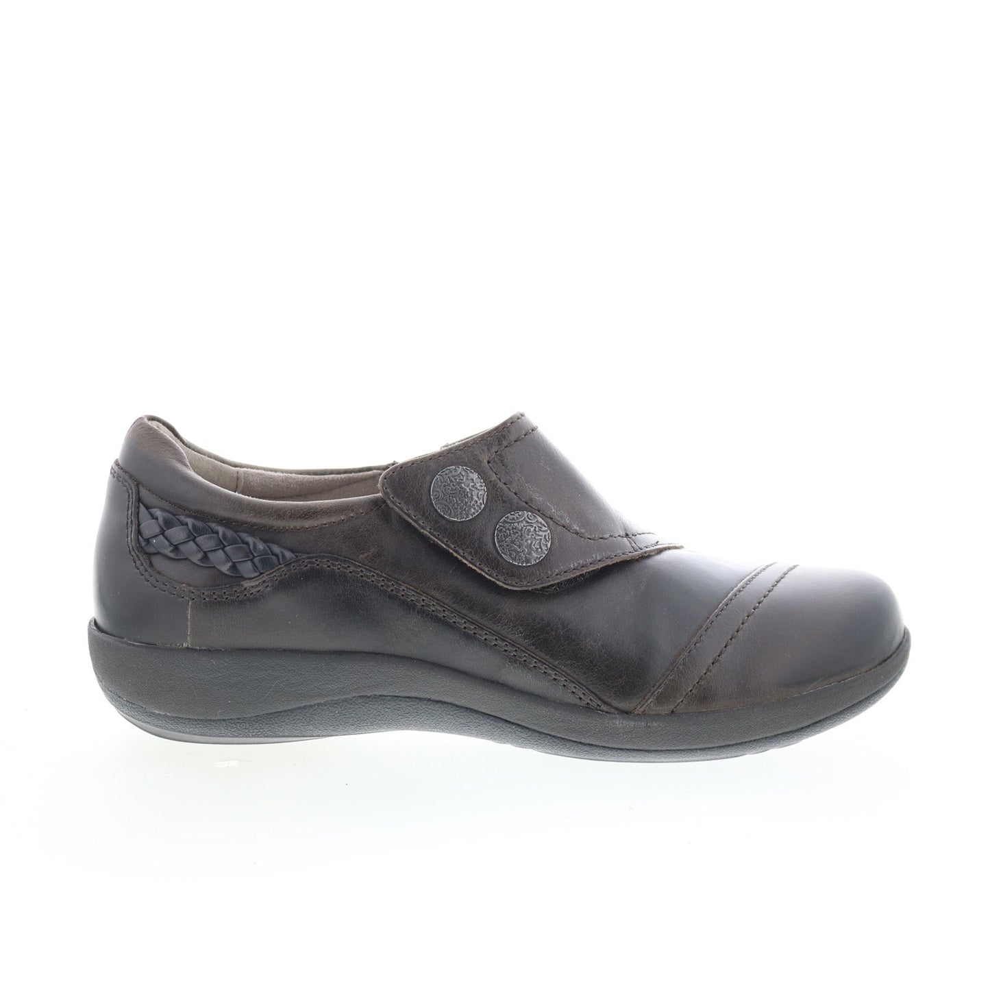 Aetrex Karina DM507 Womens Brown Leather Loafer Flats Shoes