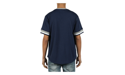 MLB Mesh V-Neck Tee "New York Yankees - Navy" MSPOAJ18001 NYYNAVY1