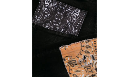 Bandana Art Patch Jeans "Aged Black" PF22MDS021 023