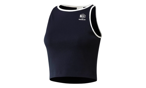 Athletic Casual Ribbed Tank Top WMNS "Navy/White" BK4118
