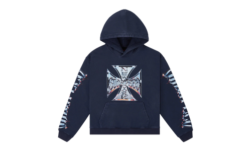 Chrome Motto Hoodie "Navy Wash" 10079168