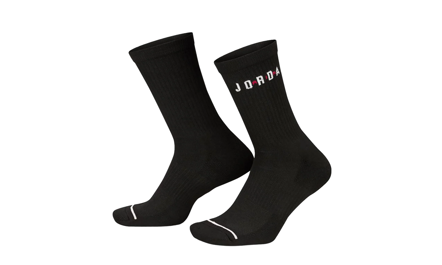 Jordan Everyday Crew Socks "Black (6-Pack)" FZ2051 010