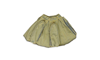 WINDOW POCKET CARGO MAXI SKIRT "GREEN" 3120140011SS24