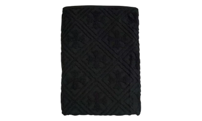 Plus Jacquard Bath Towel "Black" CHRM1034