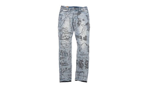 KSUBI X TRIPPIE REDD VAN WINKLE DEVILS JEANS "Grey" KBIUFTAZ