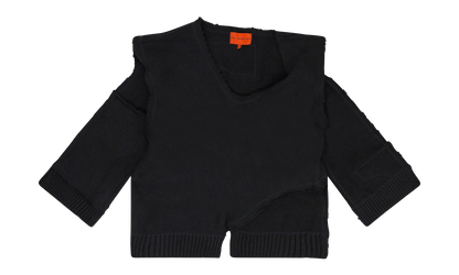 Unadorned Sweater Vest "Coal" 02637 10004WDWUSV BLAC