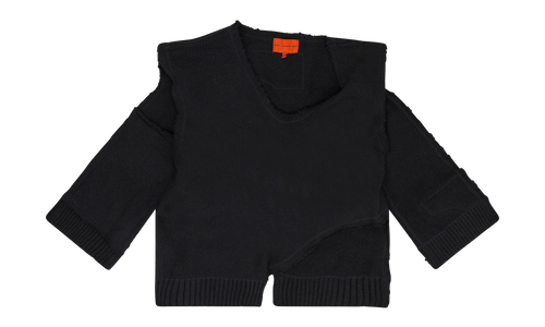 Unadorned Sweater Vest "Coal" 02637 10004WDWUSV BLAC