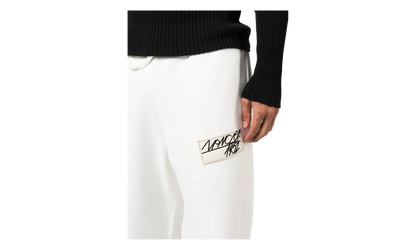 Pantalone in Felpa / Logo-Patch Track Pants "White" MON11