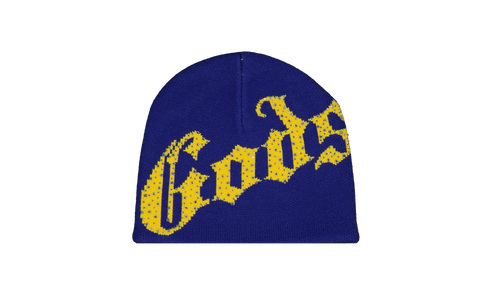 OG Logo Studded Beanie "Blue / Yellow" ZD8ISH5W