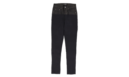 CONTRAST SKINNY W/ LEATHER "Aged Black/Black Leather" PS22WDS071