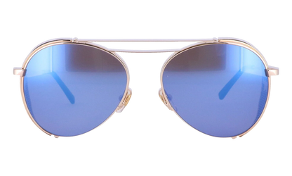 Double Bridge Aviator Sunglasses "Shiny Gold" MCM129S-740