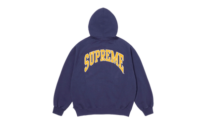 Cracked Raglan Zip Up Hooded Sweatshirt "SS26 - Washed Navy" SU27503