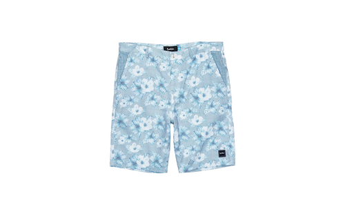 Hibiscus Seersucker Digital Print Short "Blue" 1543B4002 BLU