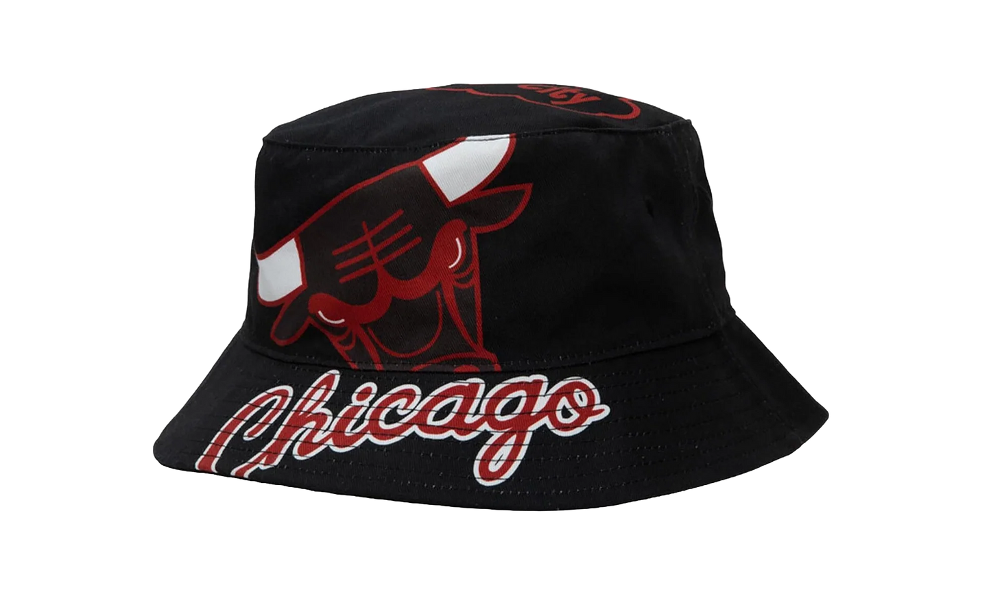 NBA Hardwood Classics Cut Up Bucket Hat "Chicago Bulls - Black" BUCKSH21322 CBUBLCK
