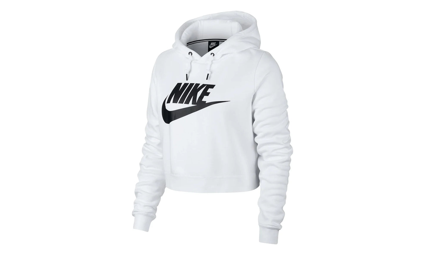 Sportswear Rally Cropped Hoodie WMNS "White" AQ9965 100