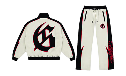 GT Tracksuit "White Red" GS197
