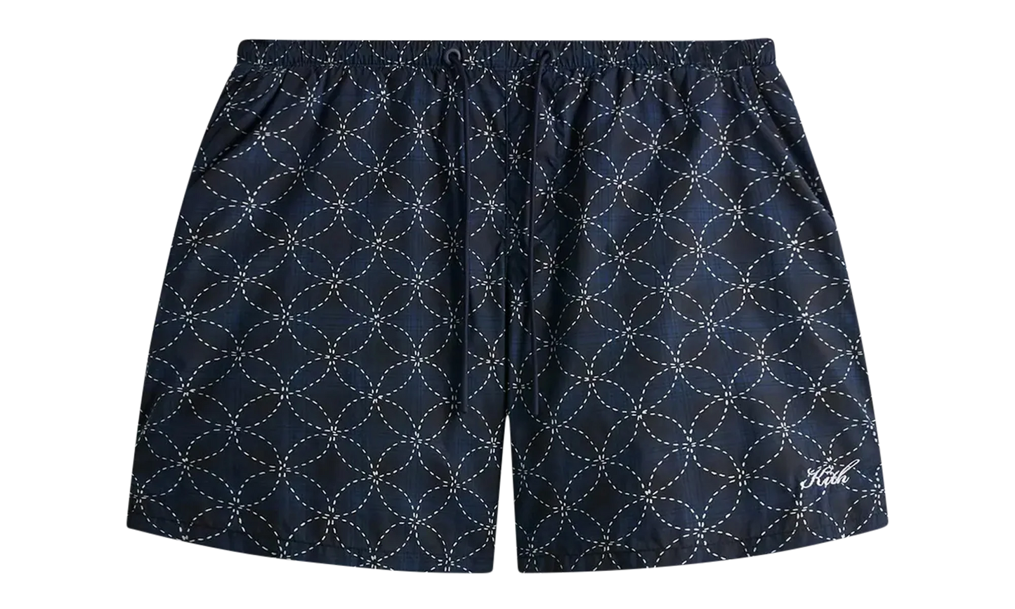 Geometric Stitch Active Swim Short "Nocturnal" KHM060352 413