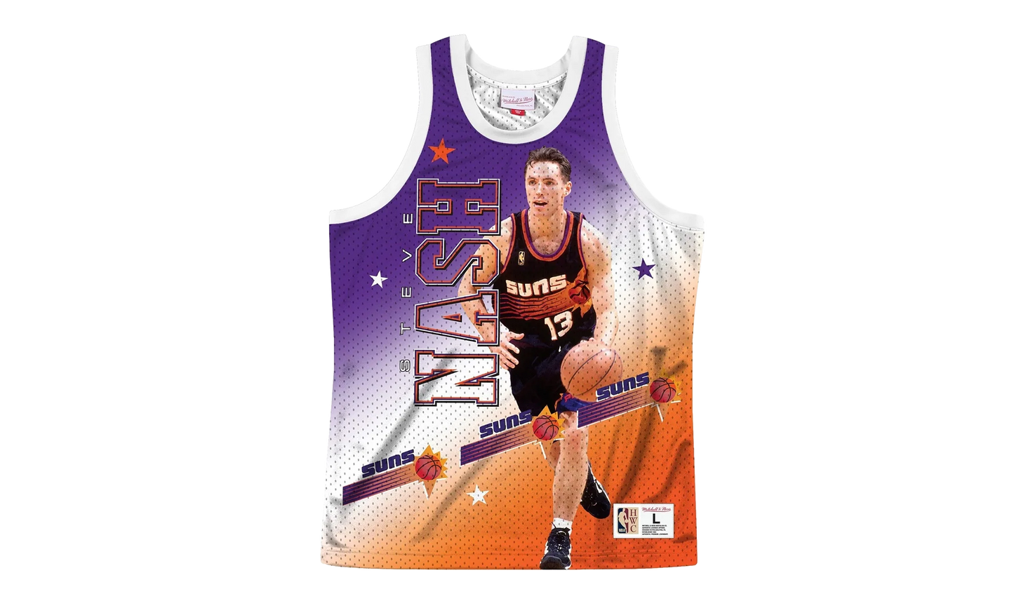 NBA Behind The Back Jersey "Phoenix Suns Steve Nash" MSTKMI19002 PSUWHITSNA