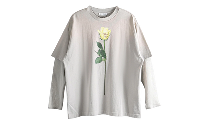 Layered Graphic T-Shirt WMNS "Light Grey" FN WN TSHI000872 LIGHT GREY