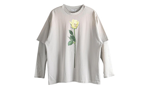 Layered Graphic T-Shirt WMNS "Light Grey" FN WN TSHI000872 LIGHT GREY