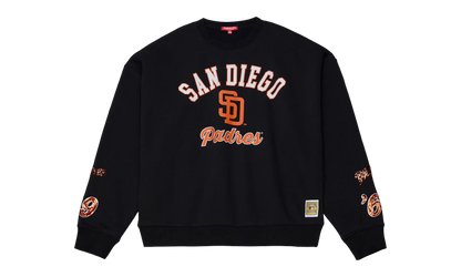 MLB Premium CR Fleece Sweatshirt WMNS "San Diego Padres - Black" SKU FC11344 SDPBLCK