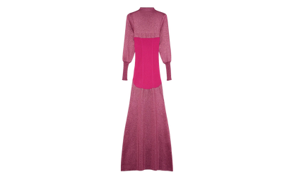 FINE RIB MIDI DRESS "FUCHSIA" RW DR0037 K007 H22 59